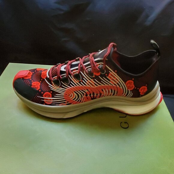 NIB Gucci Run technical knit fabric sneakers G 11.5 US 12.5 - Picture 2 of 7